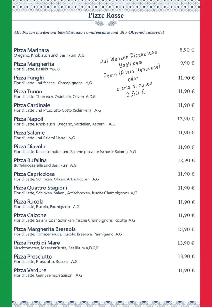 Menu_Al Capriccio_Hetzendorf_image_1