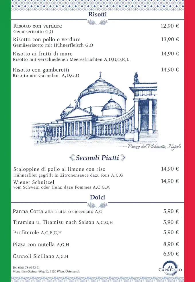Menu_Al Capriccio_Hetzendorf_image_4