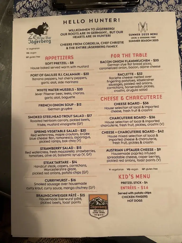 Menu_Ze Wine Bar at Jägerberg Beer Hall and Alpine Tavern_Jagerberg_image_1