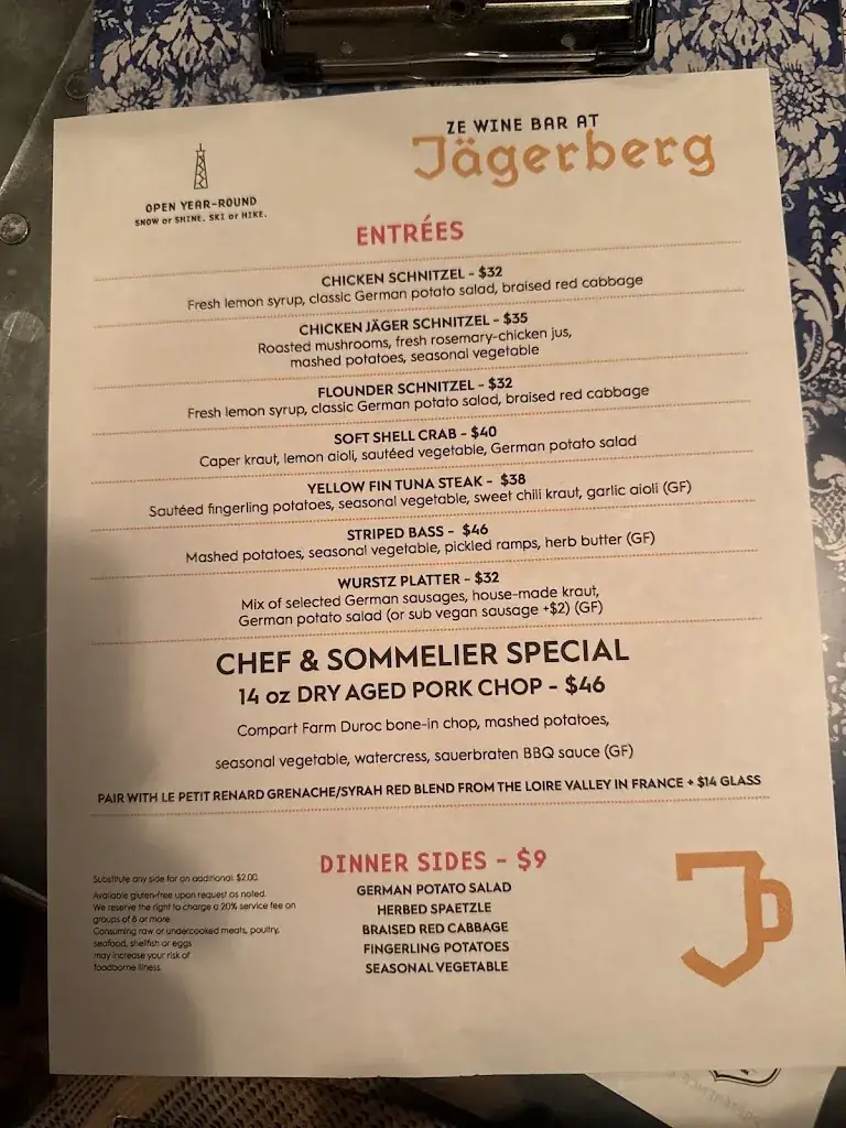 Menu_Ze Wine Bar at Jägerberg Beer Hall and Alpine Tavern_Jagerberg_image_2