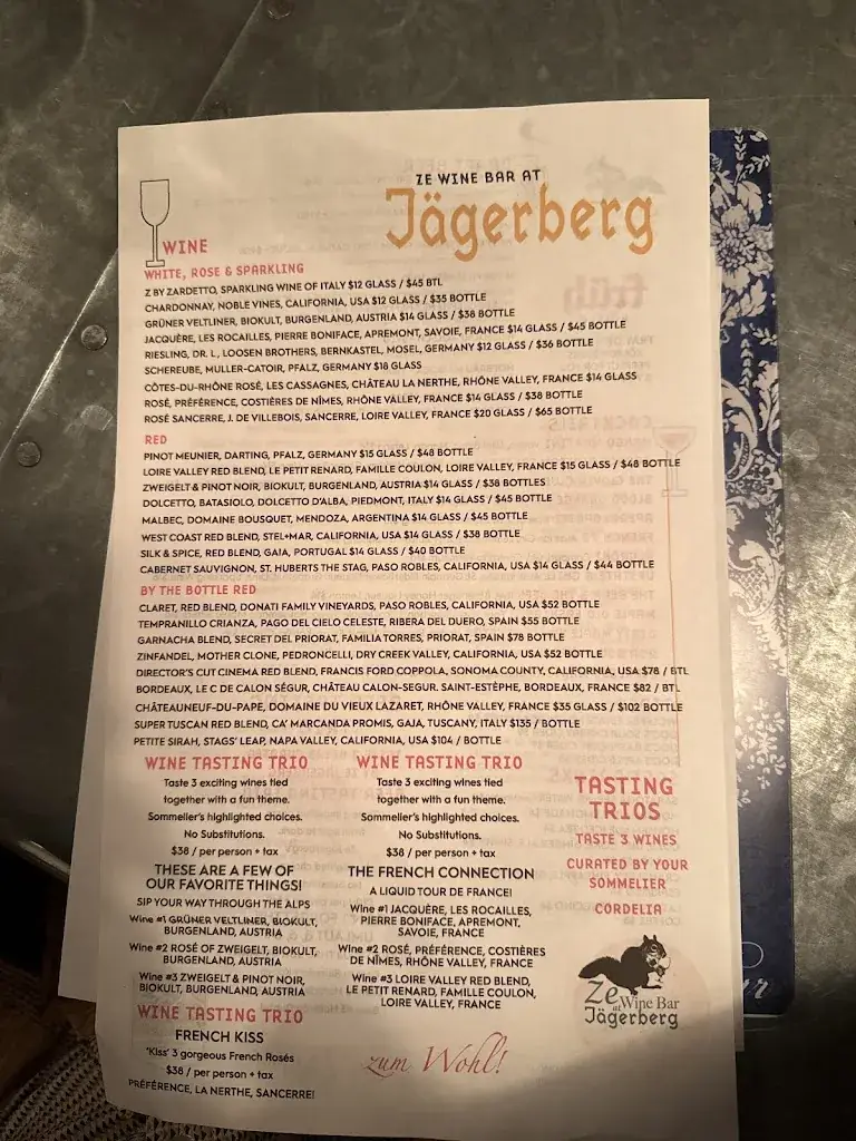 Menu_Ze Wine Bar at Jägerberg Beer Hall and Alpine Tavern_Jagerberg_image_3