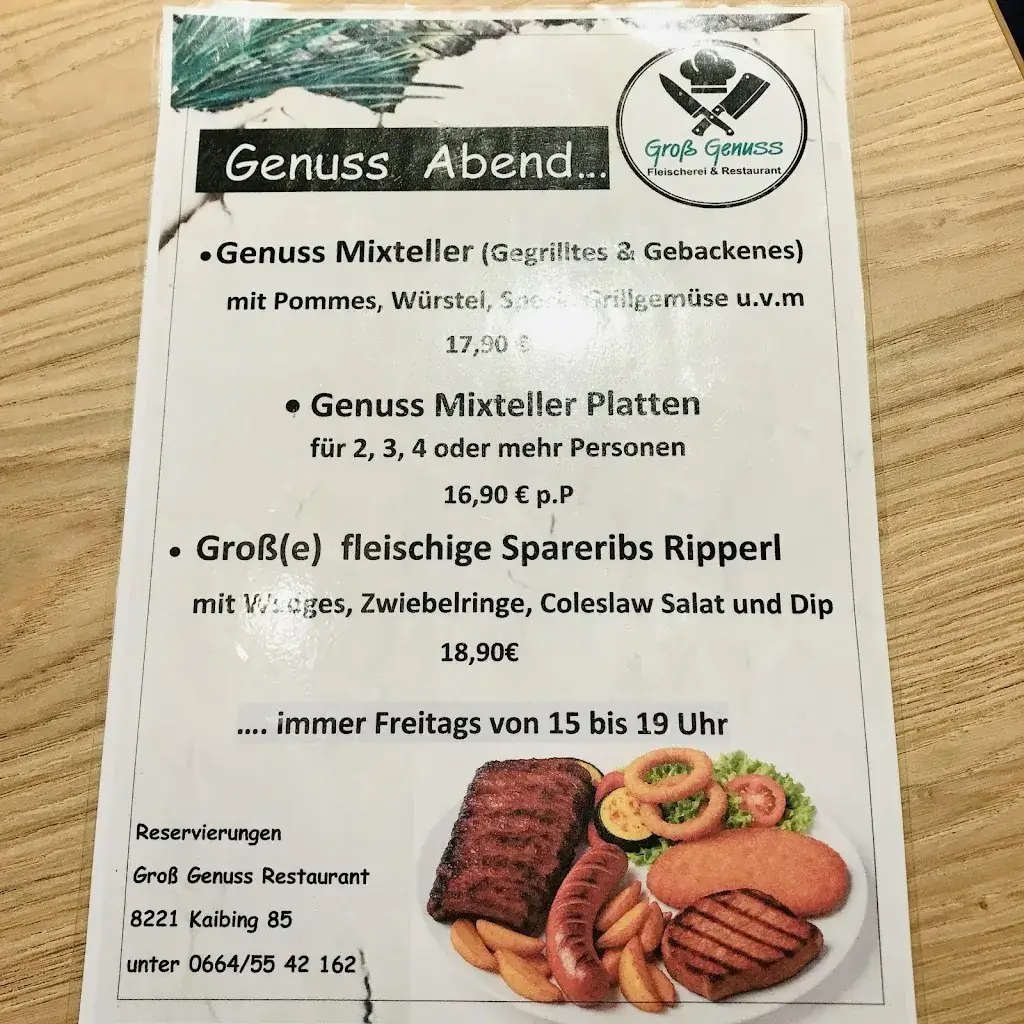 Menu_Groß Genuss_Kaibing_immagine_1