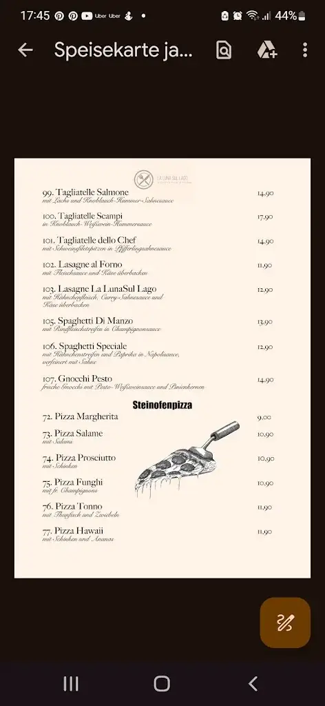 Menu_Ristorante La Luna Sul Lago_Rudersdorf_image_2