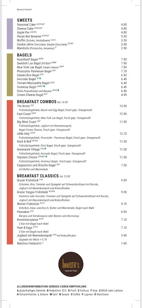 Menu_Coffeeshop Barista´s Kalsdorf_Kalsdorf bei Graz_immagine_1
