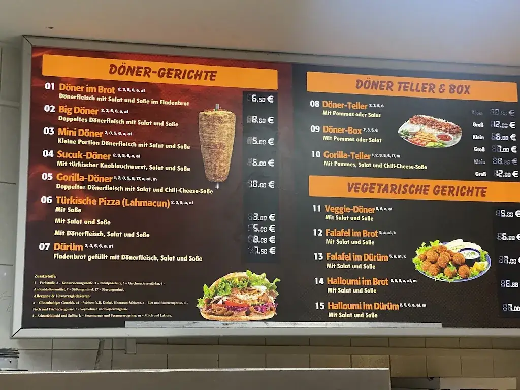 Menu_Gorilla Döner_Rudersdorf_image_1
