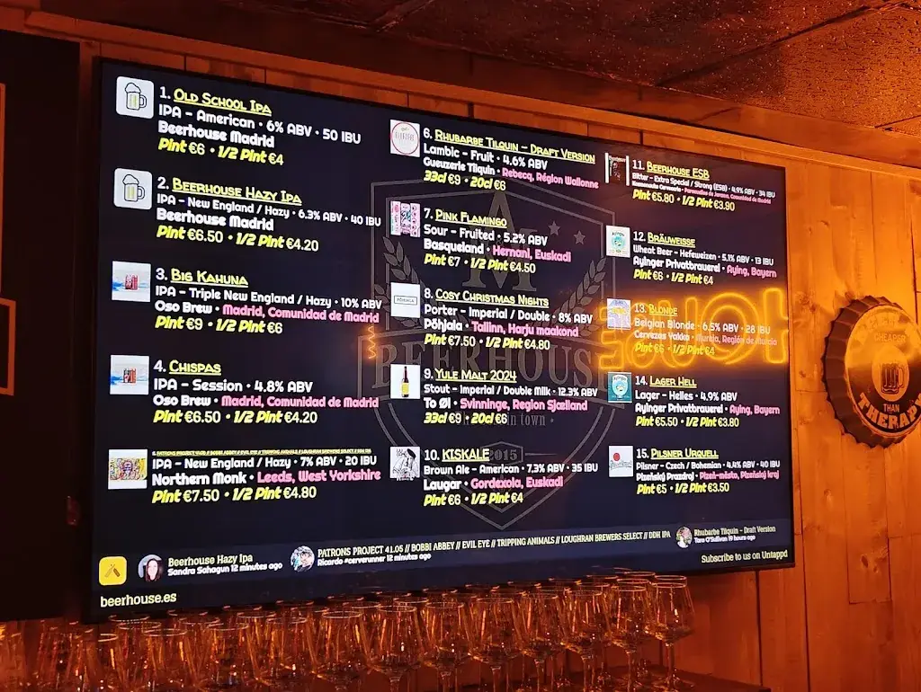 Menu_Beerhouse Chamberí | Craftbeer Bar_Kloster_immagine_1