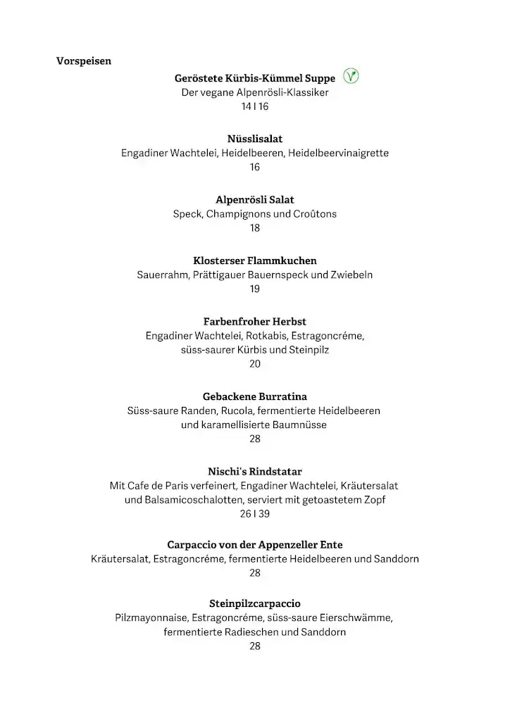 Menu_Berghaus Alpenrösli_Kloster_immagine_3