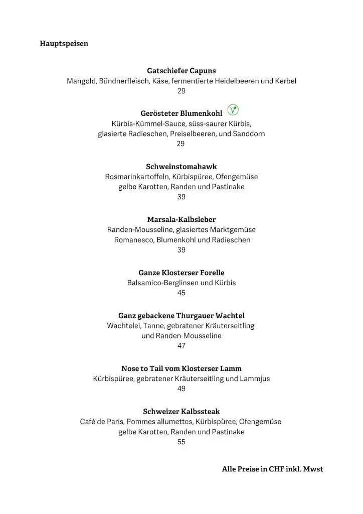 Menu_Berghaus Alpenrösli_Kloster_immagine_4