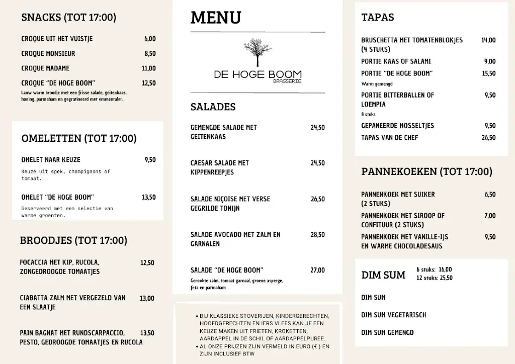 Menu_Brasserie De Hoge Boom_Kapellen_image_2