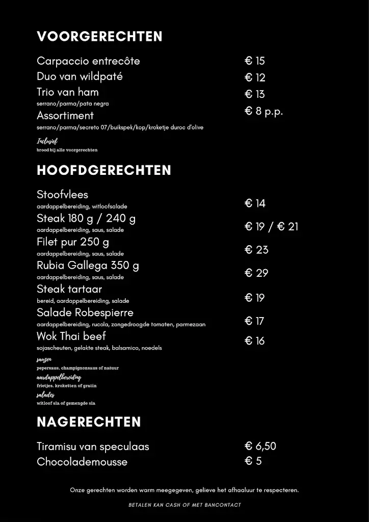 Menu_De Veehoeve_Kapellen_immagine_3