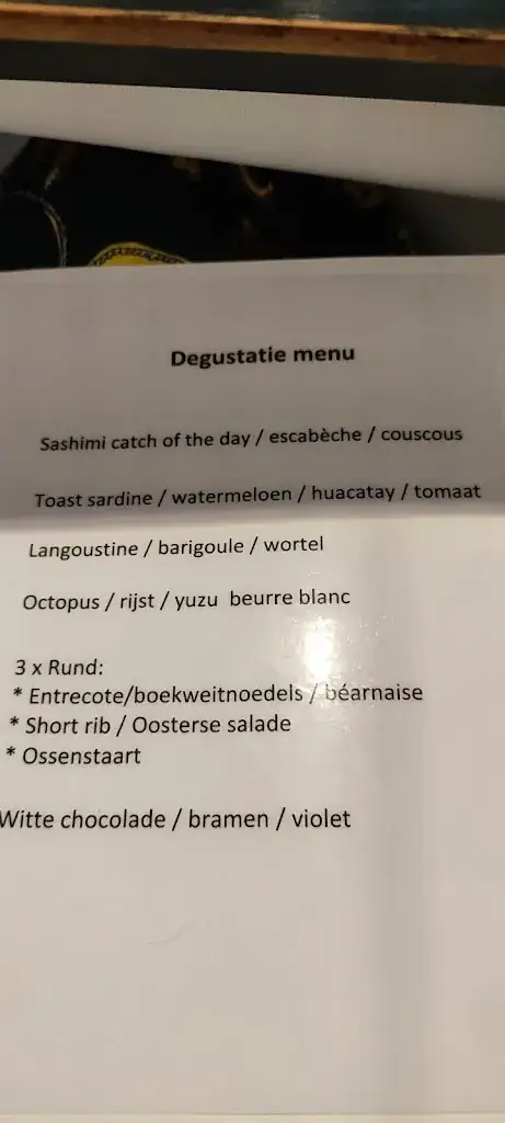 Menu_Restaurant Rascasse_Kapellen_image_1