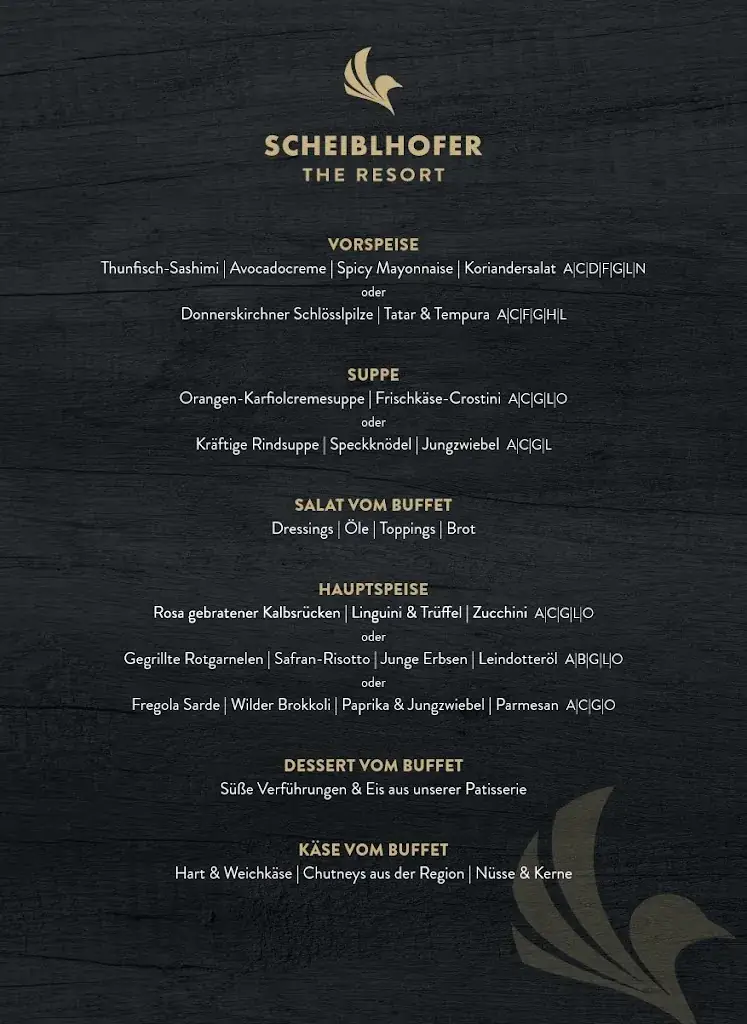 Menu_INFINITY Restaurant im Hotel Scheiblhofer The Resort_Andau_image_1