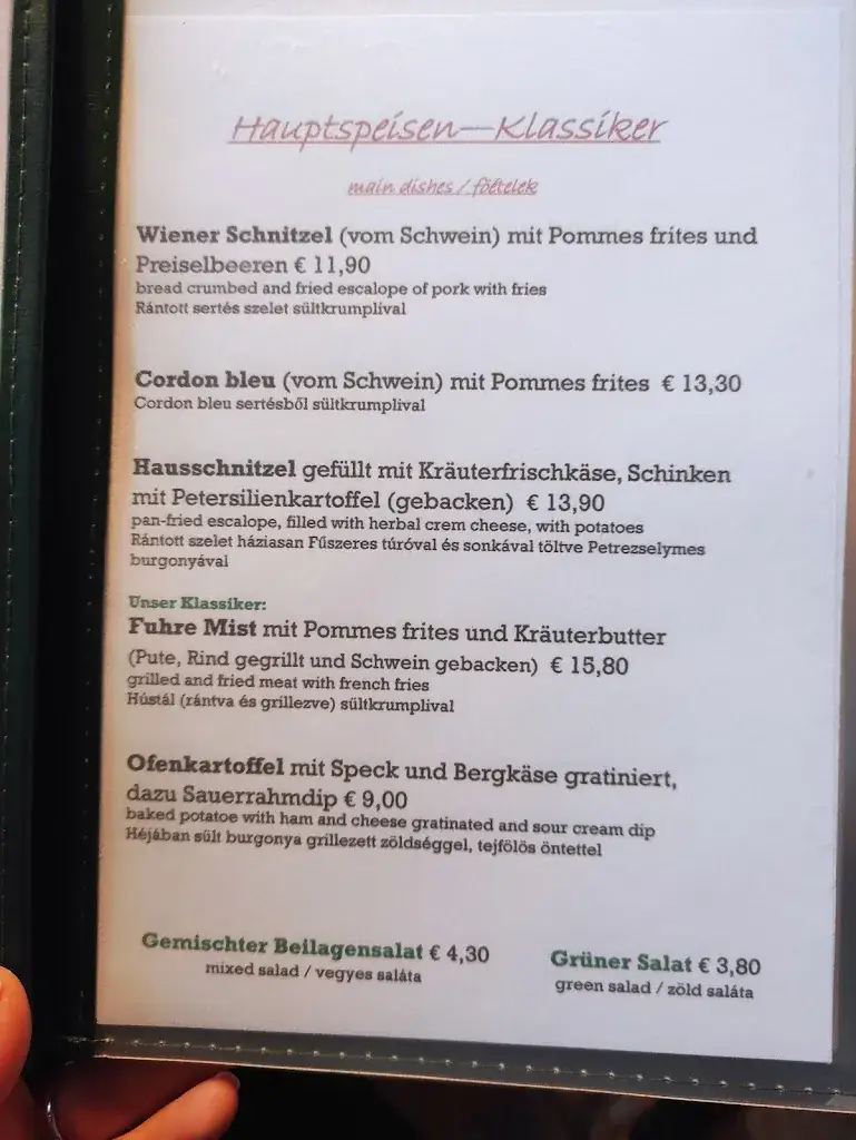 Menu_Restaurant Kreischberg Eck_Krakauschatten_immagine_4