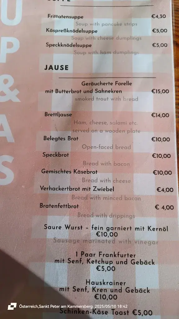 Menu_Jausenstation Volz Mühle_Krakaudorf_immagine_1