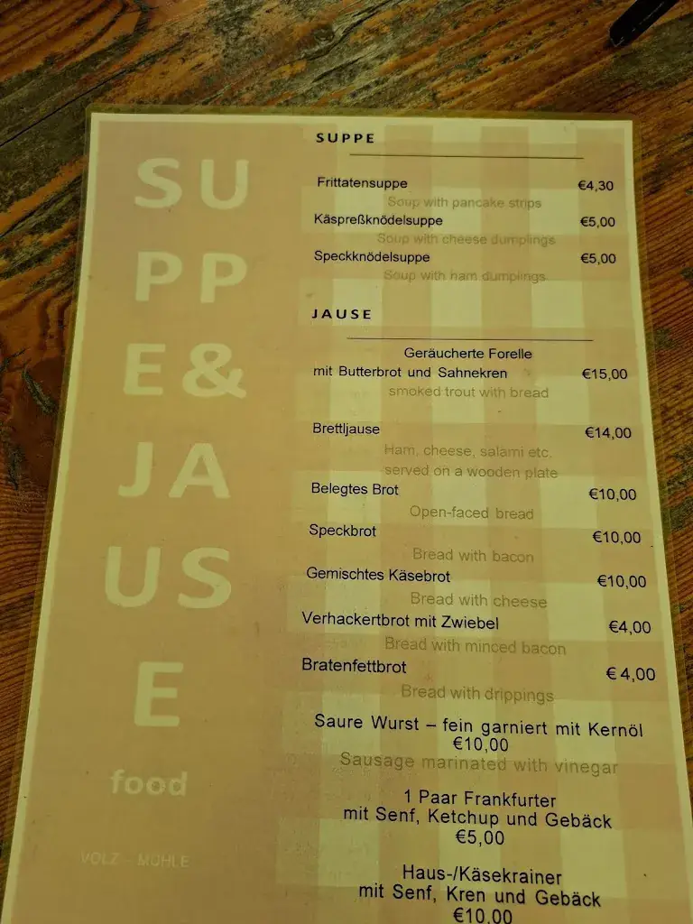 Menu_Jausenstation Volz Mühle_Krakaudorf_immagine_3