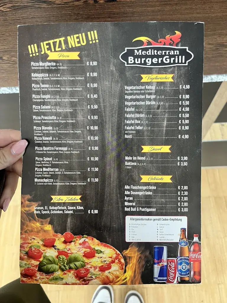 Menu_Mediterran Burgergrill_Lannach_immagine_1