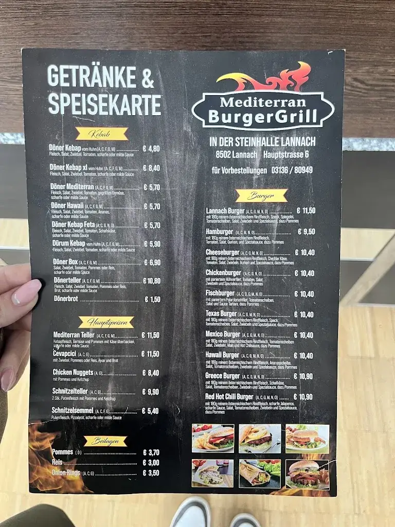 Menu_Mediterran Burgergrill_Lannach_immagine_2