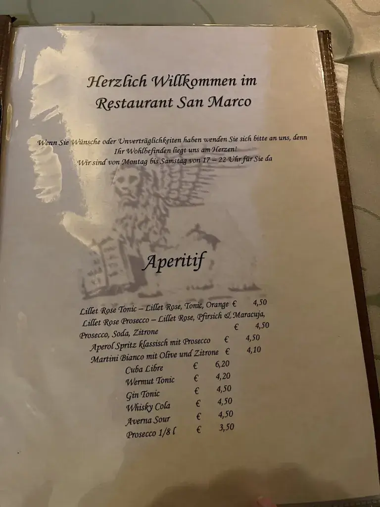 Menu_Restaurant SAN MARCO_Lannach_image_1