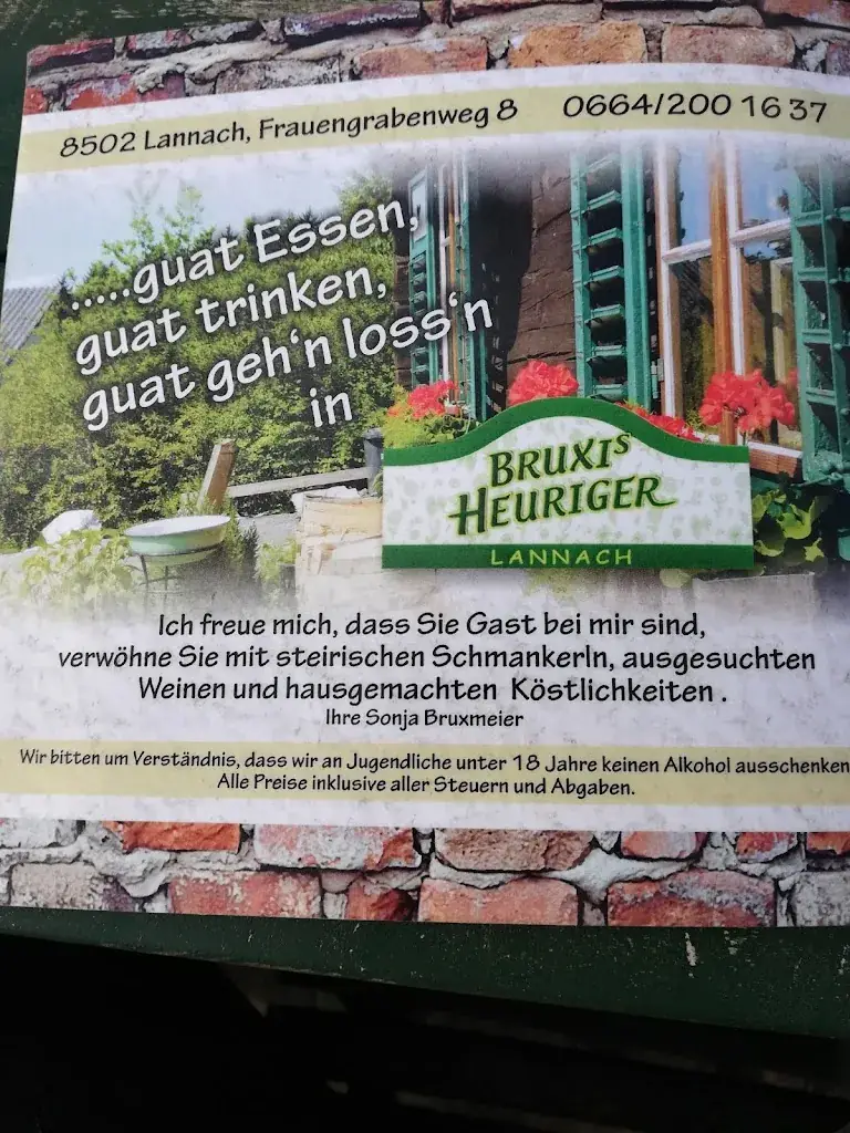 Menu_Bruxi's Heuriger_Lannach_image_1