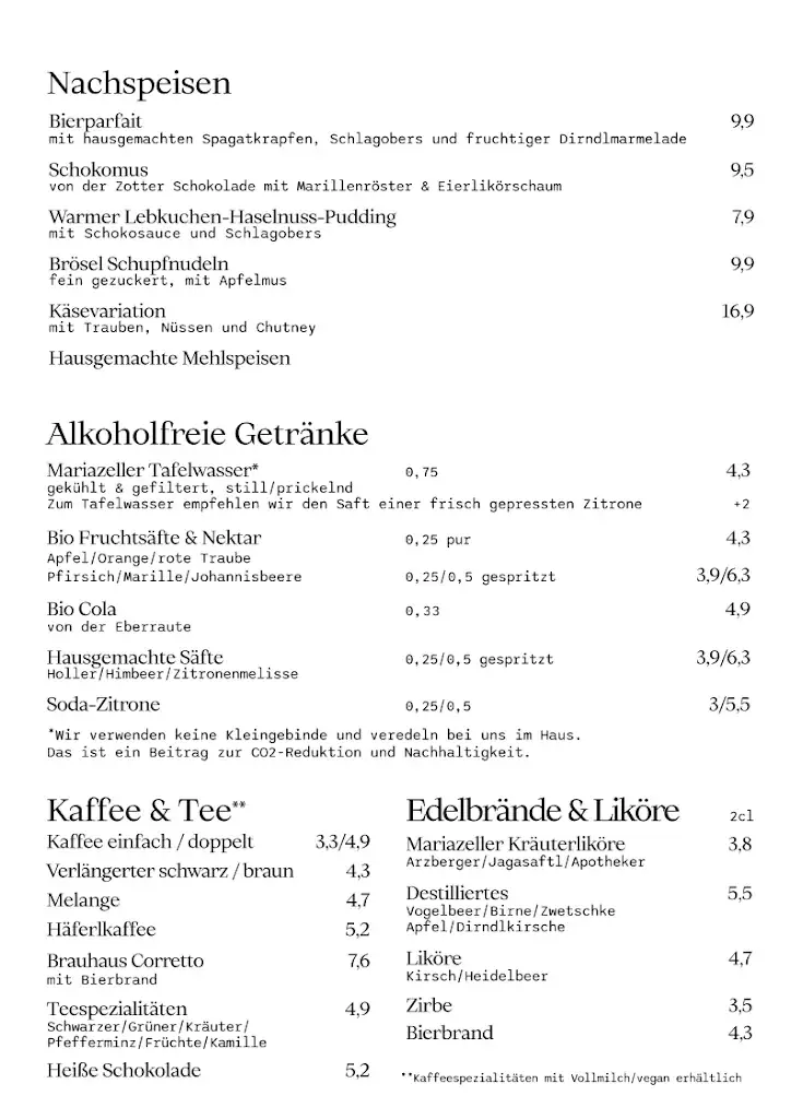Menu_Brauhaus Mariazell_Mariazell_image_3