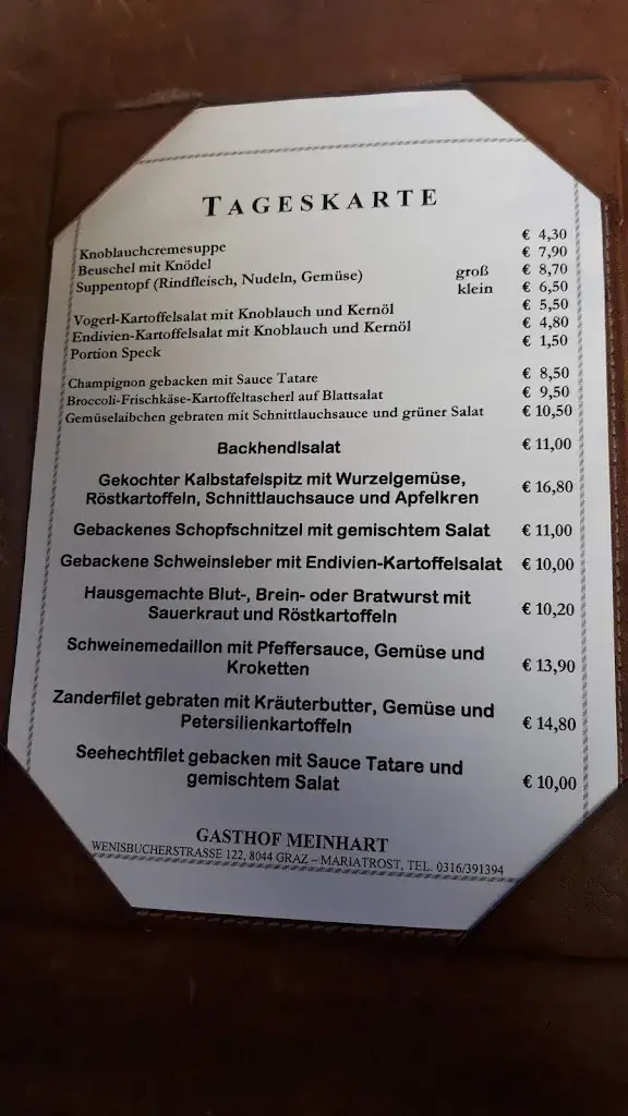 Menu_Gasthaus Meinhart_Mariatrost_image_1