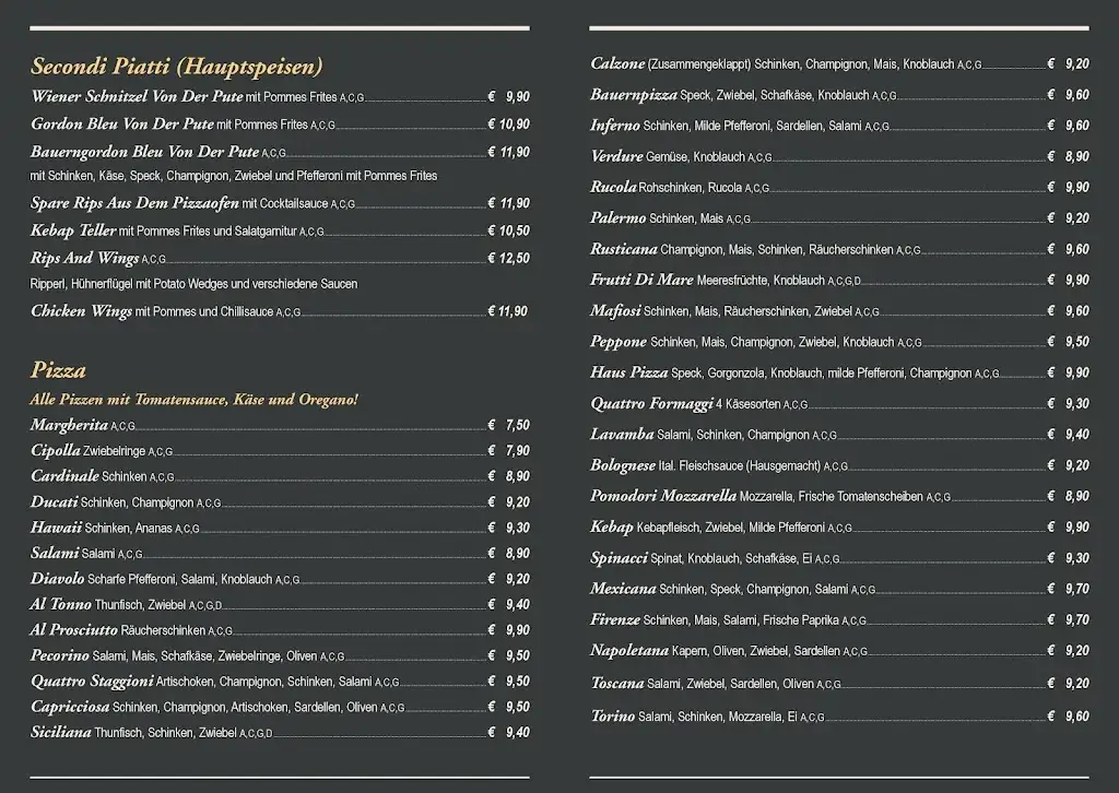 Menu_Pizzeria Ristorante Toscana_Mitterdorf im Mürztal_immagine_1