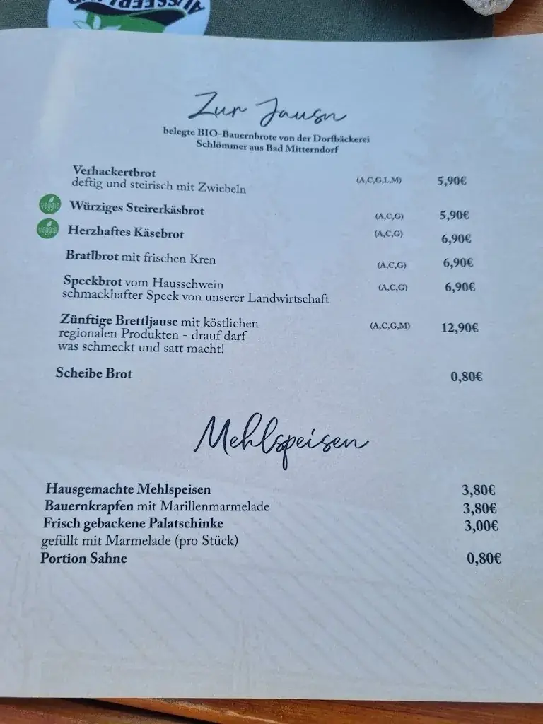 Menu_Singerhauserhütte_Mitterndorf im Steirischen Salzkammergut_image_3