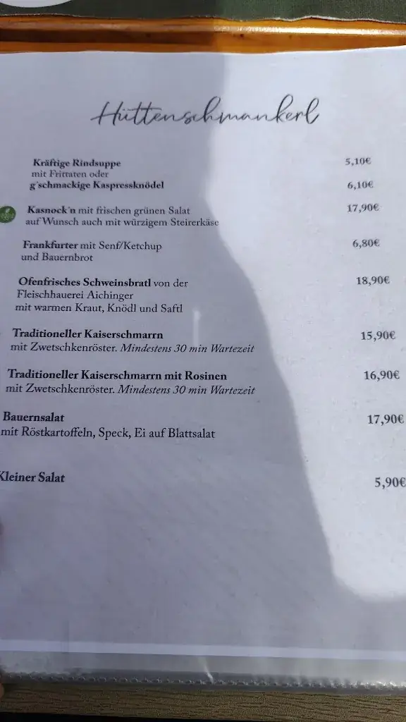 Menu_Singerhauserhütte_Mitterndorf im Steirischen Salzkammergut_image_4