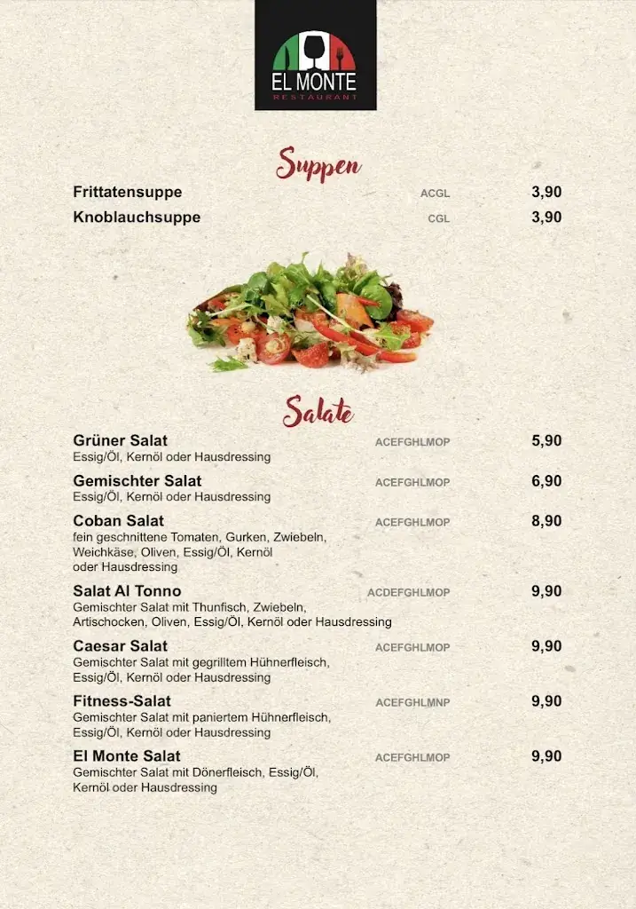 Menu_Restaurant El Monte_Liezen_image_2