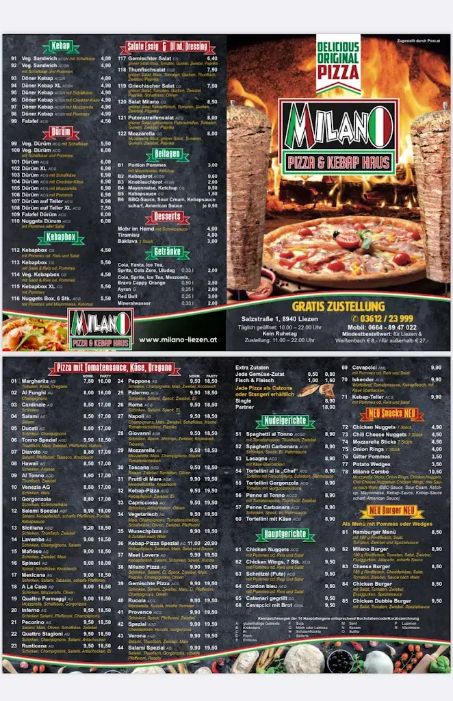 Menu_Milano Pizzeria & Kebap Haus Liezen_Liezen_immagine_1