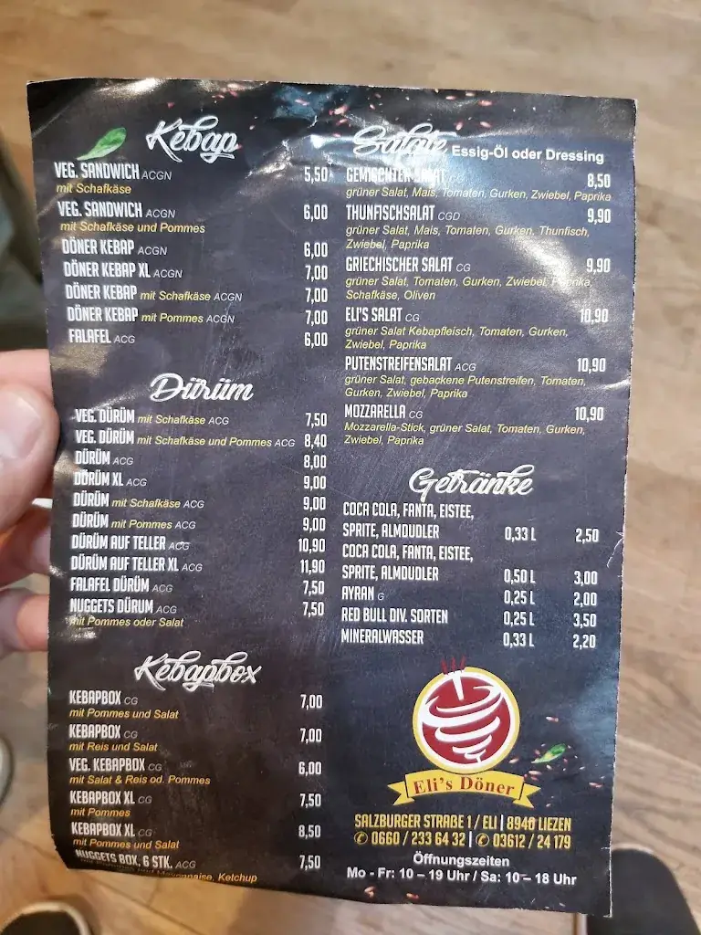 Menu_ELI‘s Döner Liezen_Liezen_immagine_1