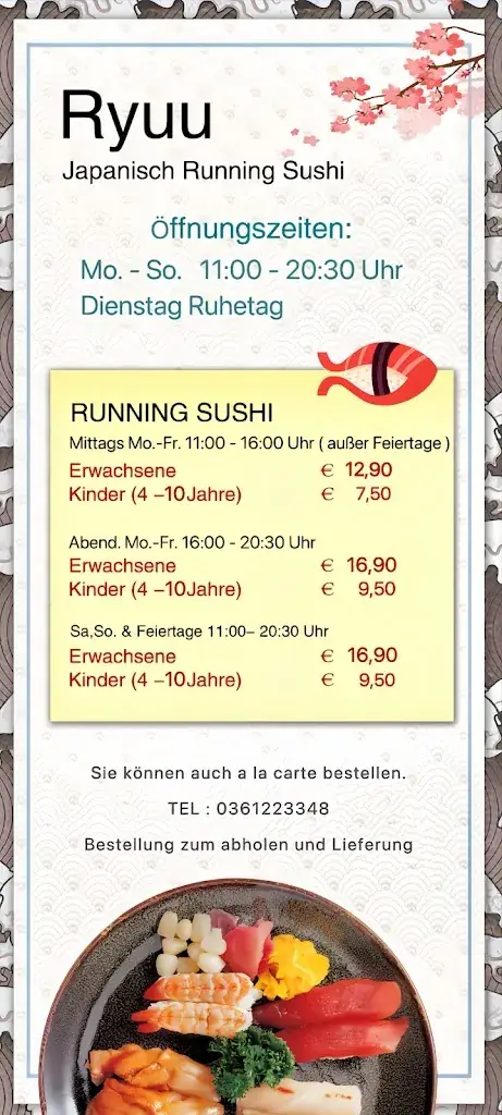 Menu_Ryuu Running Sushi Restaurant_Liezen_image_1