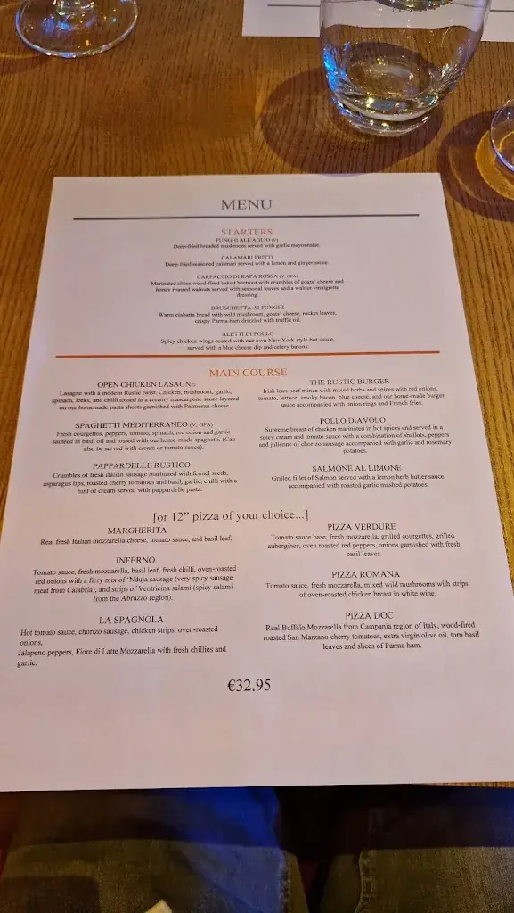 Menu_Rustic Italian Restaurant & Bar_Naas_immagine_1