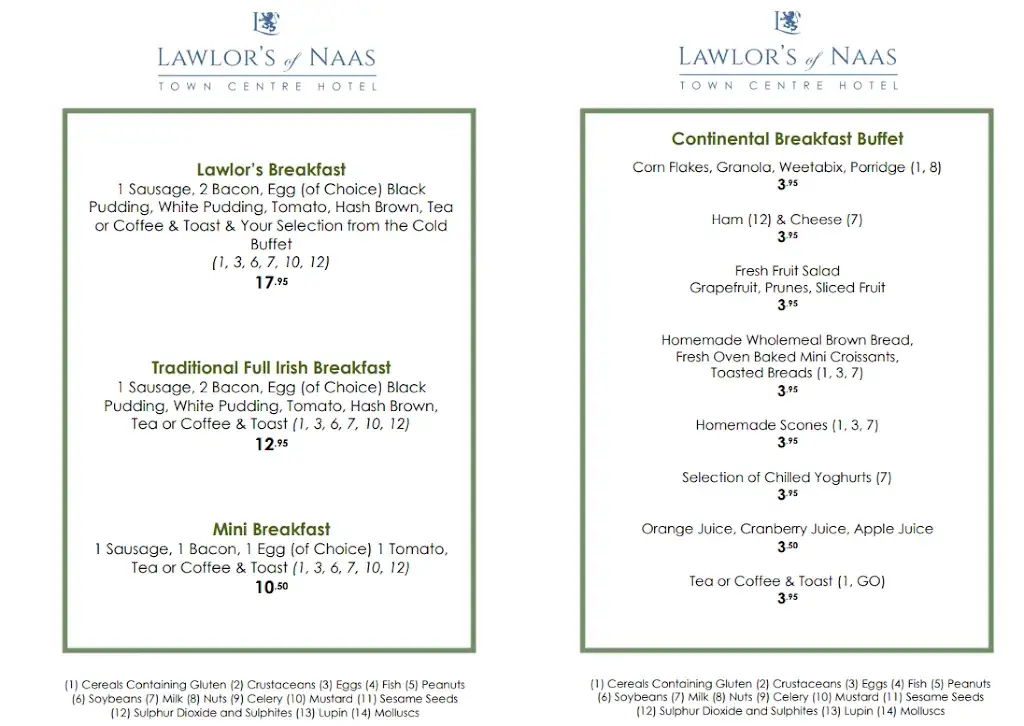 Menu_The Bistro @ Lawlor's_Naas_image_3