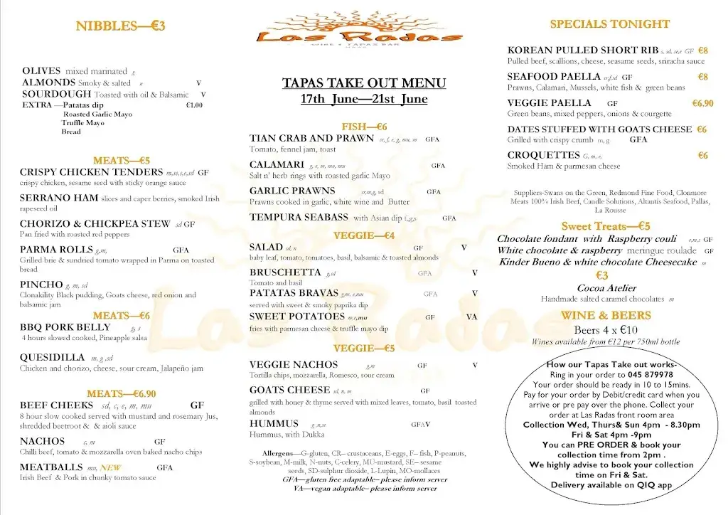 Menu_Las Radas Tapas and Wine Bar_Naas_image_2