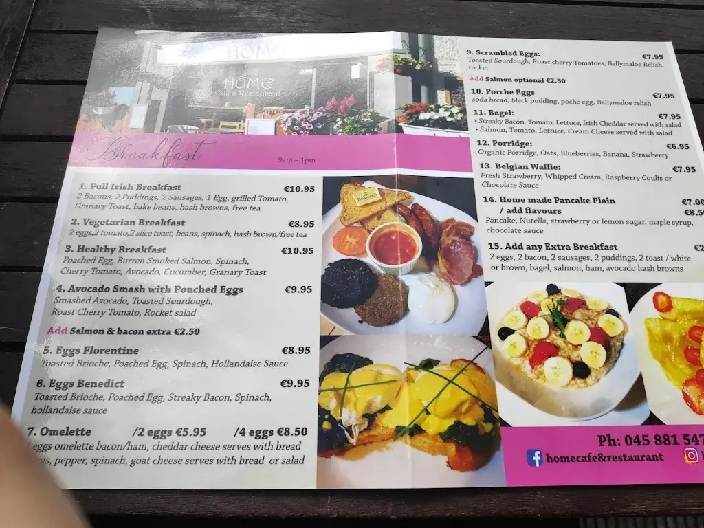 Menu_Home Café & Restaurant_Naas_image_1