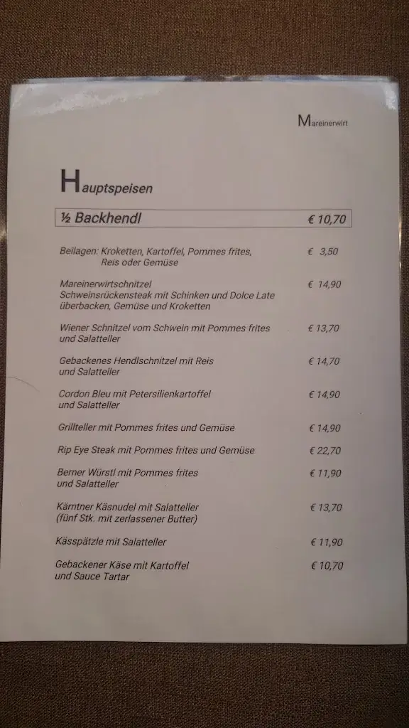 Menu_Gasthaus Mareinerwirt_Neumarkt in Steiermark_image_2
