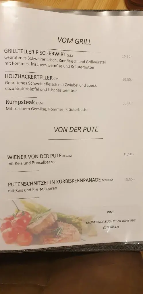 Menu_Gasthof Fischerwirt_Neumarkt in Steiermark_immagine_4
