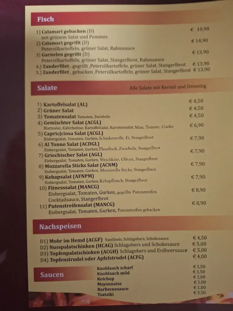 Menu_Pizzeria Bella_Pichling bei Köflach_image_2