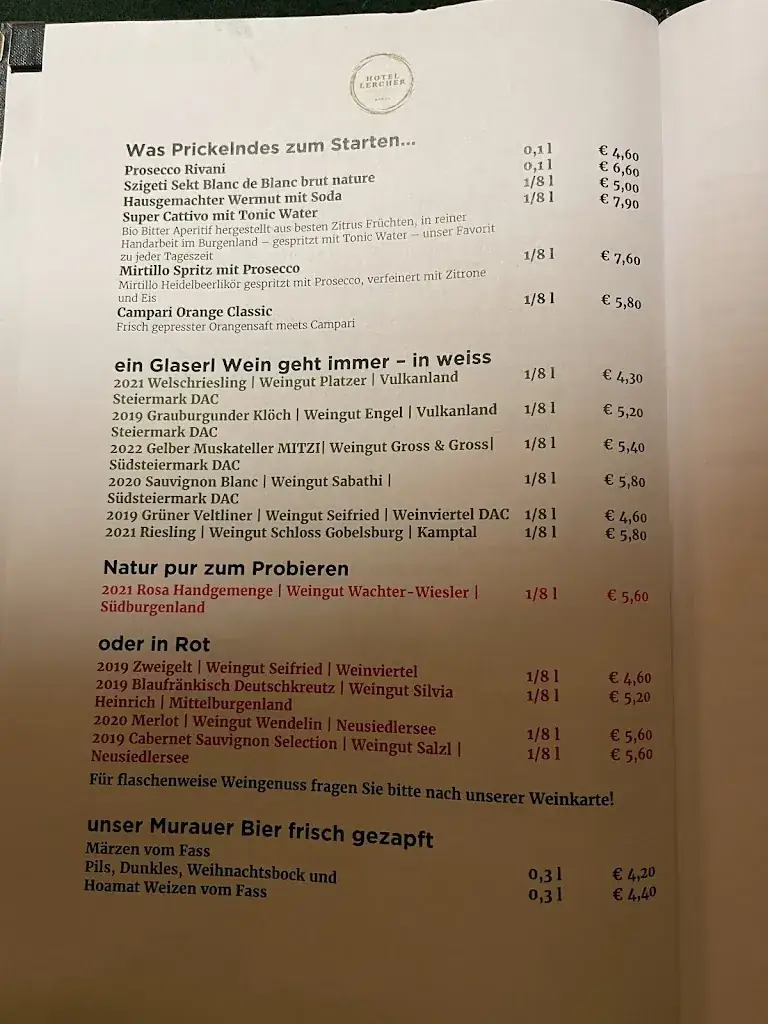 Menu_Lercher's Wirtshaus_Politischer Bezirk Murau_immagine_2