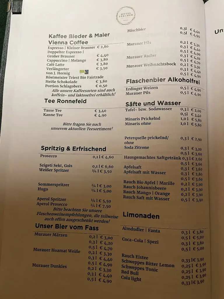 Menu_Lercher's Wirtshaus_Politischer Bezirk Murau_immagine_4