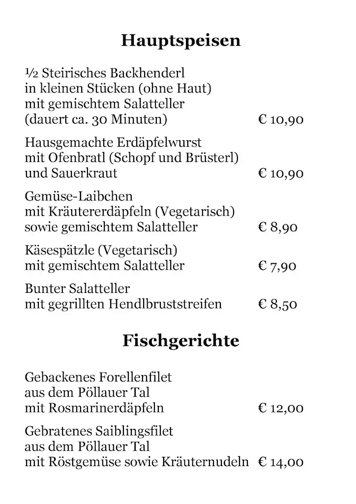 Menu_Gasthof Restaurant Hubmann_Pöllauberg_image_2