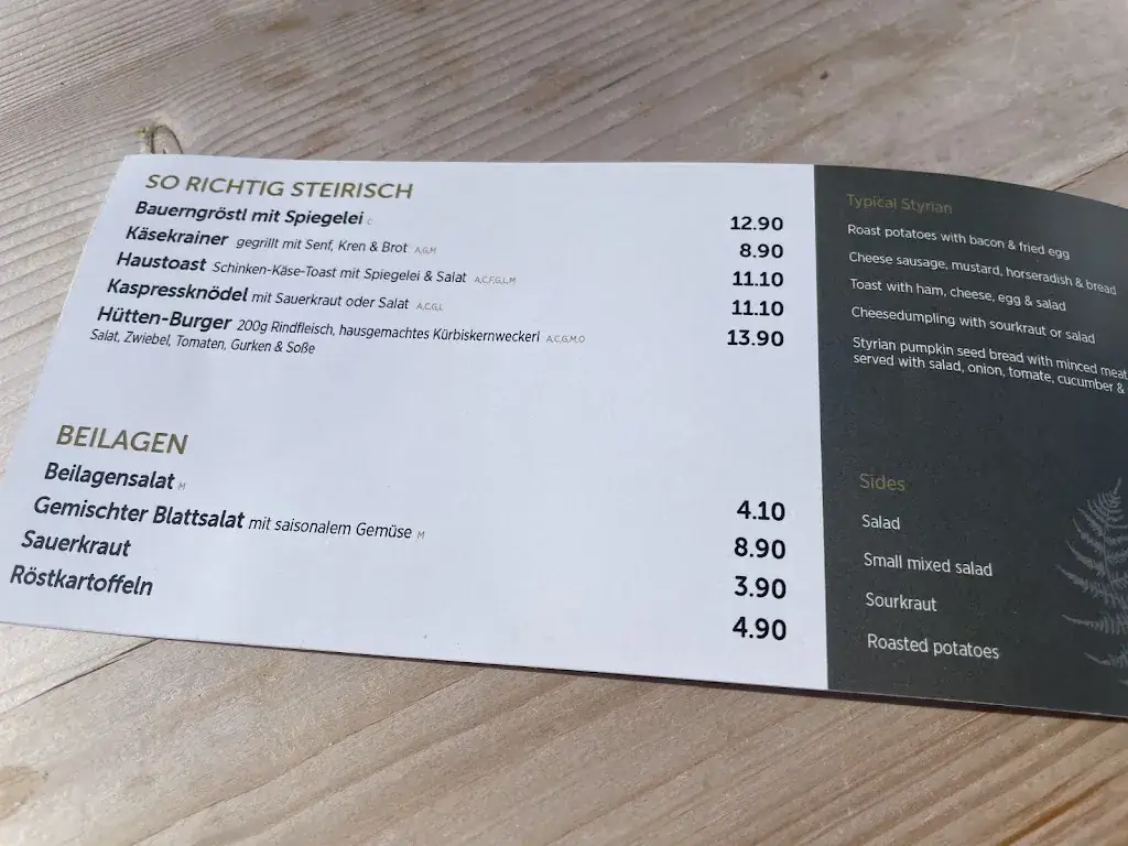 Menu_Brandalm_Ramsau am Dachstein_image_1