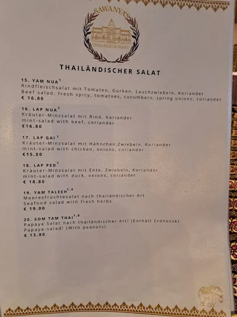 Menu_Sawanya's Thai-Restaurant_Sankt Ilgen_image_1