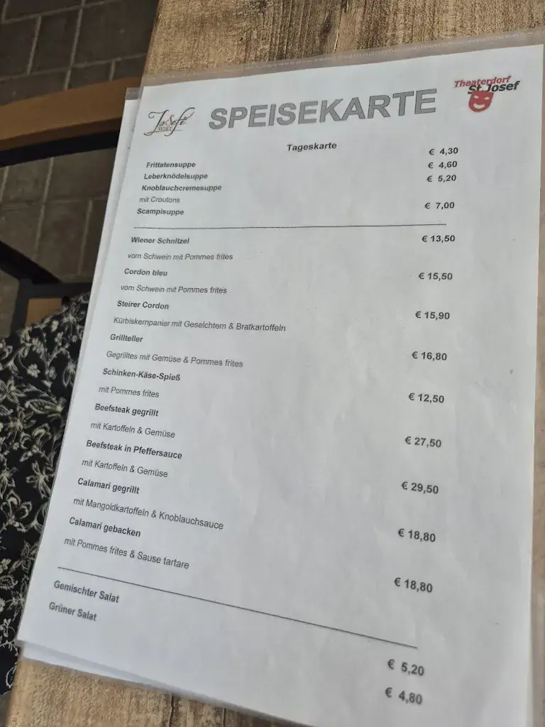 Menu_Josefi-Wirt Gasthof_Sankt Josef _image_1