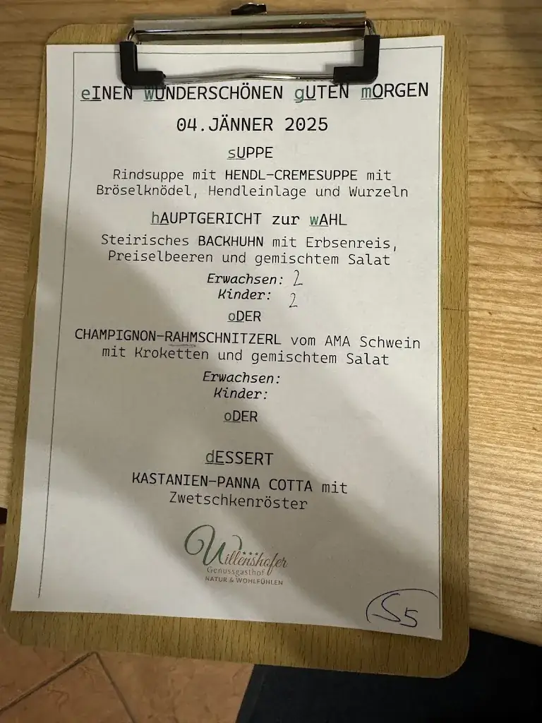 Menu_Genussgasthof Willenshofer_Sankt Kathrein am Hauenstein_image_1