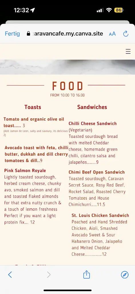 Menu_Caravan Cafe_Sankt Martin_image_2