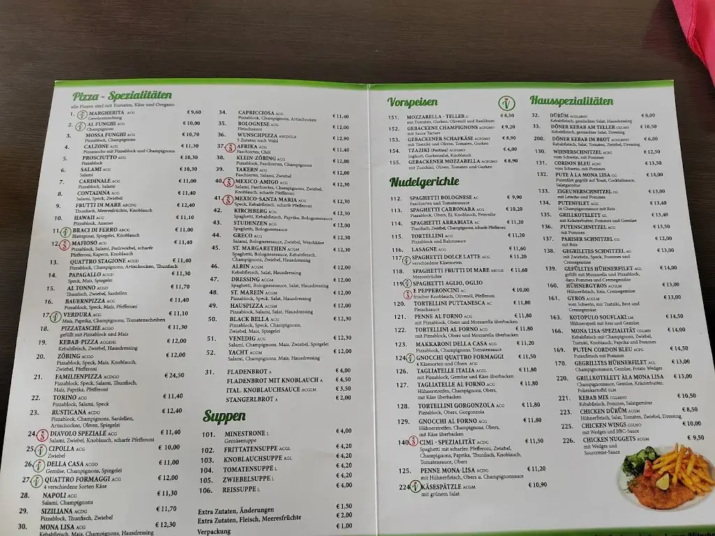 Menu_Pizzeria Monalisa_Sankt Margarethen an der Raab_immagine_1
