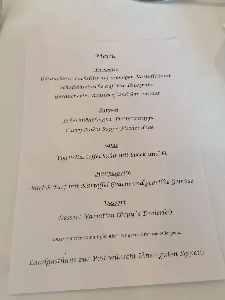 Menu_Zur Post Landgasthaus St. Nikolai im Sausal_Sankt Nikolai im Sausal_image_1