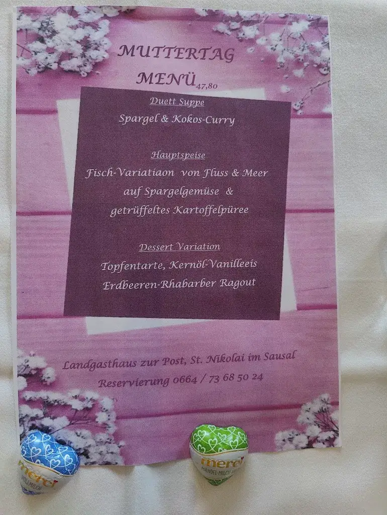 Menu_Zur Post Landgasthaus St. Nikolai im Sausal_Sankt Nikolai im Sausal_image_2